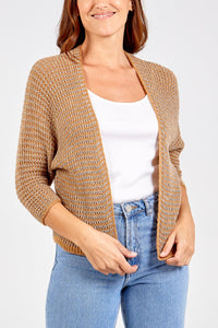 CAMEL Metallic Thread Cardigan