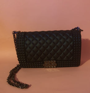 BLACK Diamond Pattern Crossover Bag