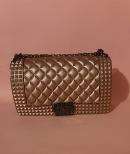 BLUSH Diamond Pattern Crossover Bag