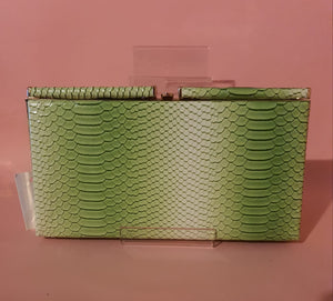 GREEN Box Clutch Bag