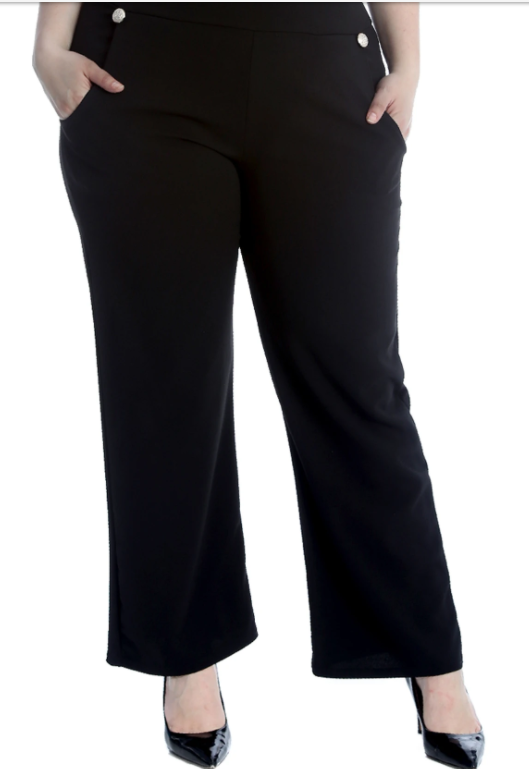 High Waist Side Pocket Trousers.