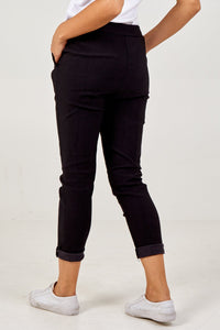 BLACK Magic Plain Super Stretch Trouser Joggers