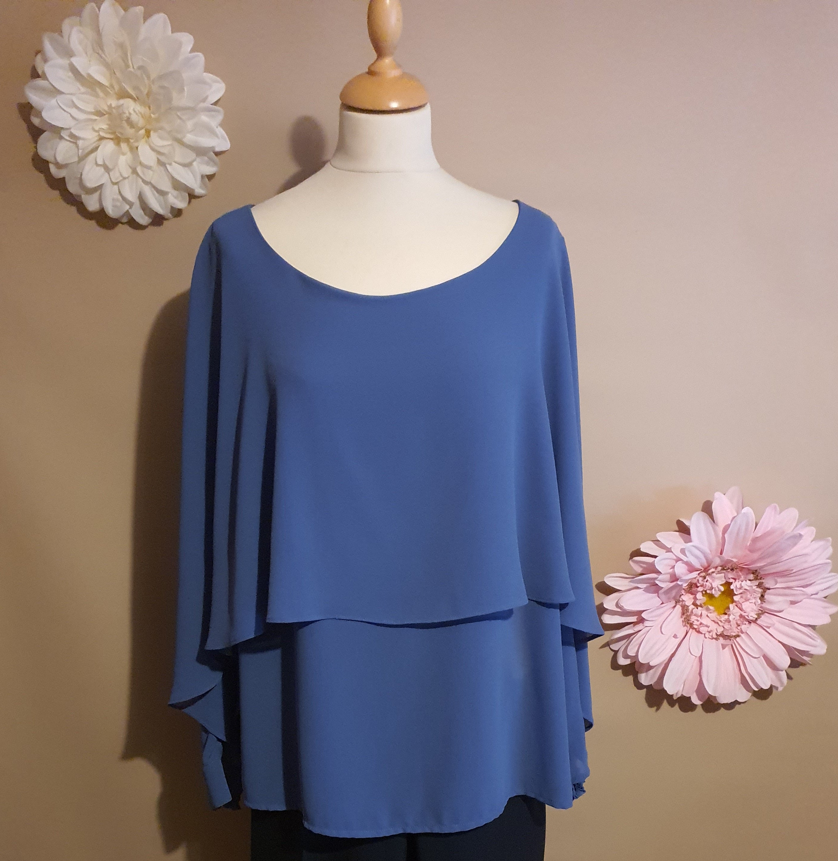 BLUE Layered Top