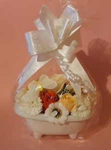 Ceramic Bath Soap Flower Arrangement