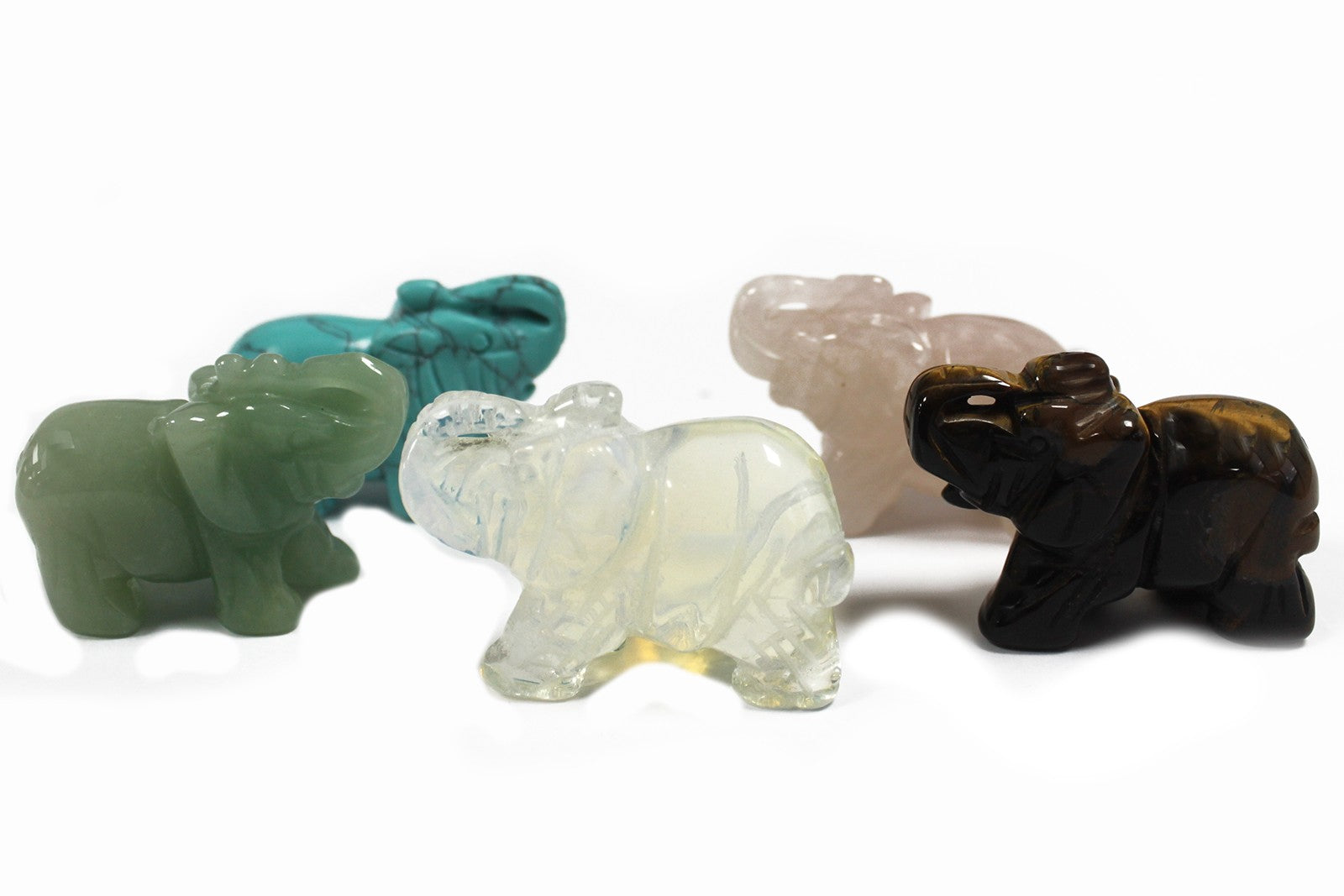 Gemstone Elephant - Jade