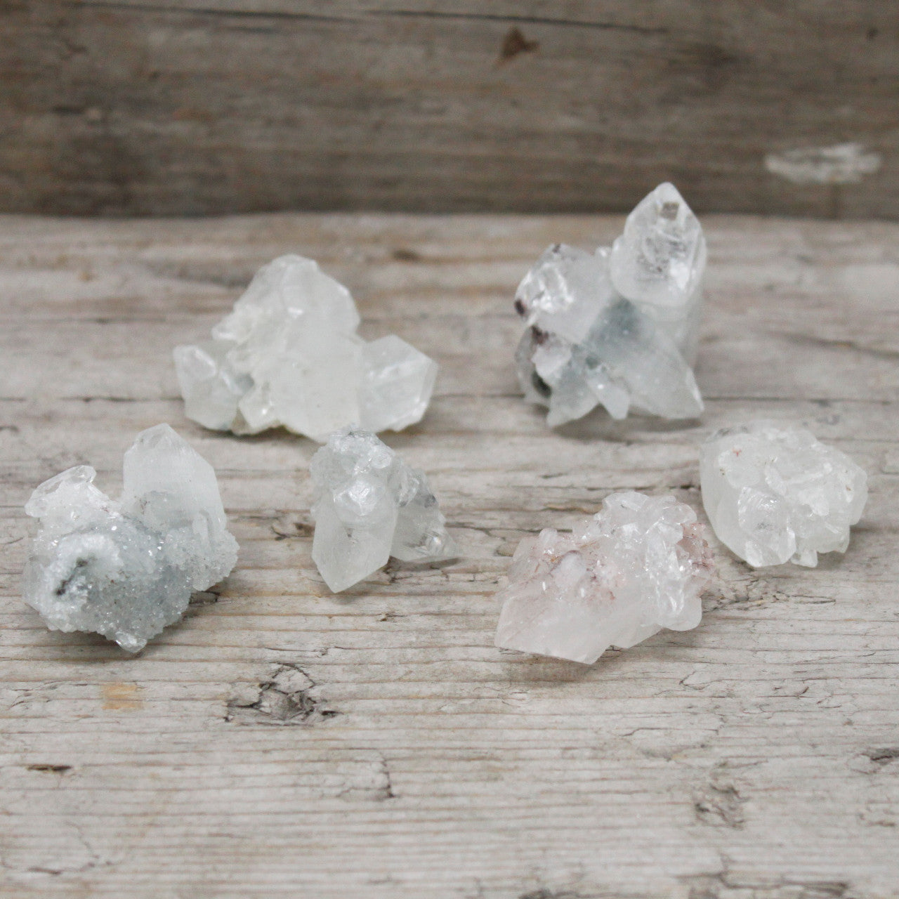 White Appophyllite Clusters