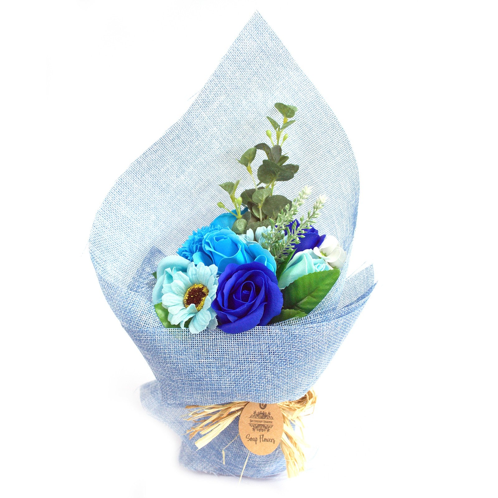 Soap Flower Bouquet - Blue