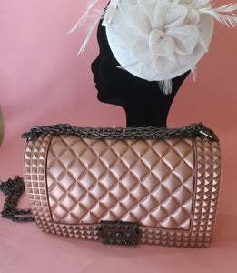 BLUSH Diamond Pattern Crossover Bag