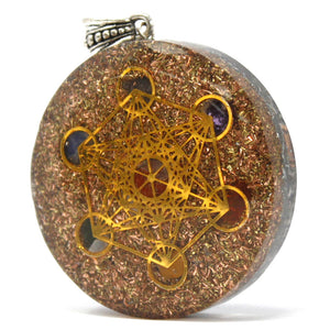 Orgonite Power Pendant - Metatron Multi Power Chakra