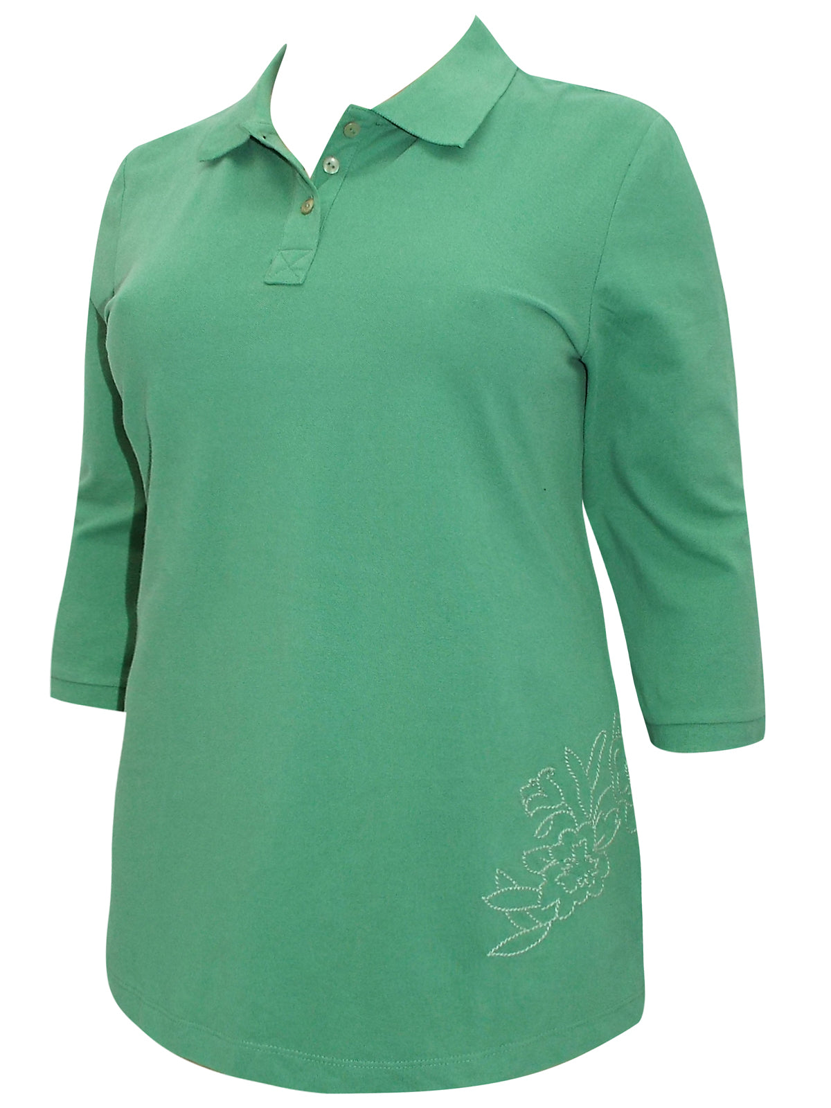 AquaMarine Embroidered Polo Shirt Sizes 16-34