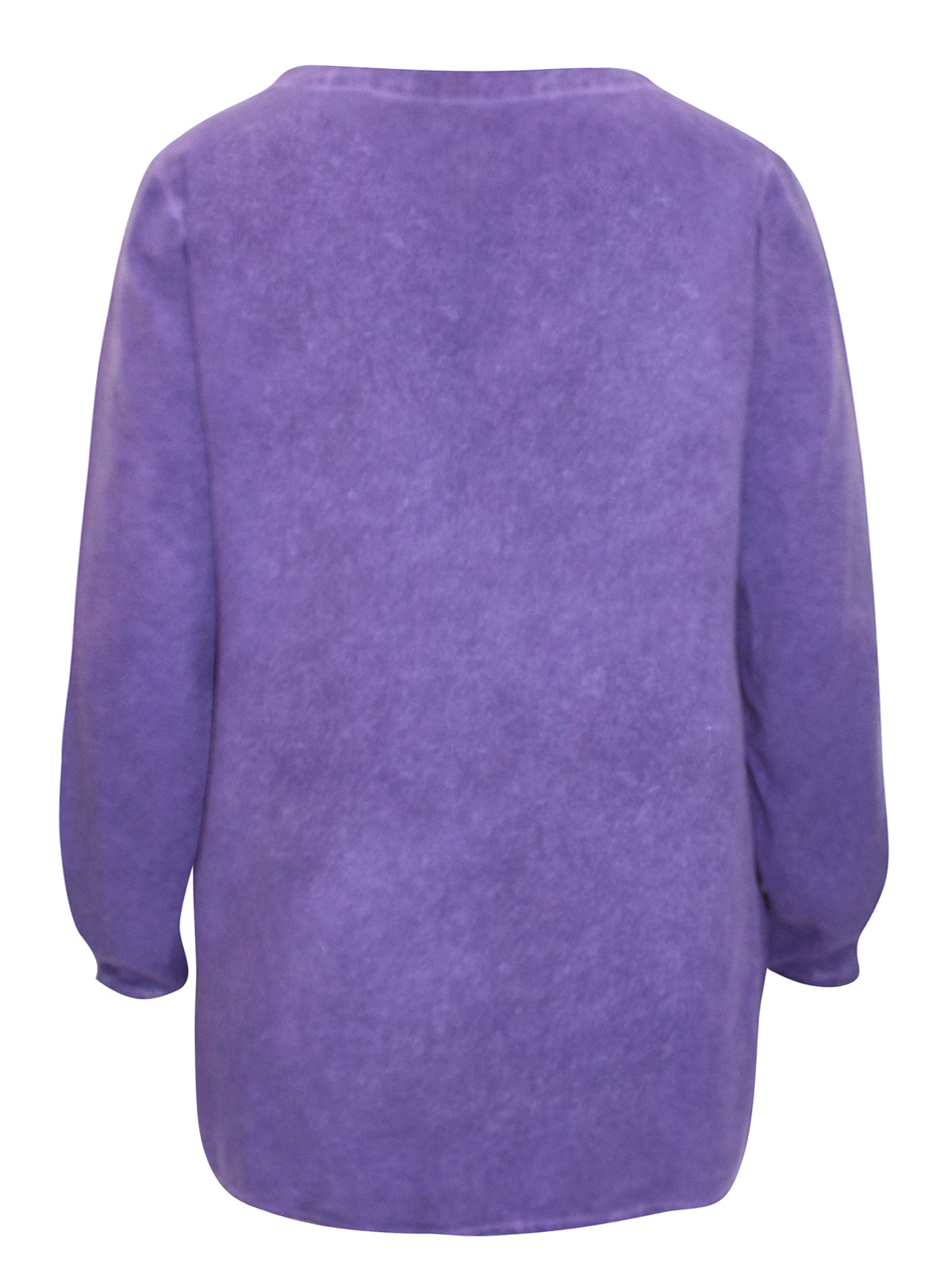 PURPLE Crochet Lace Long Sleeve Top - Sizes 12-24