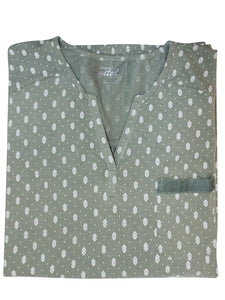 SAGE Modal Blend Embellished Pocket Printed Top Sizes 14-24