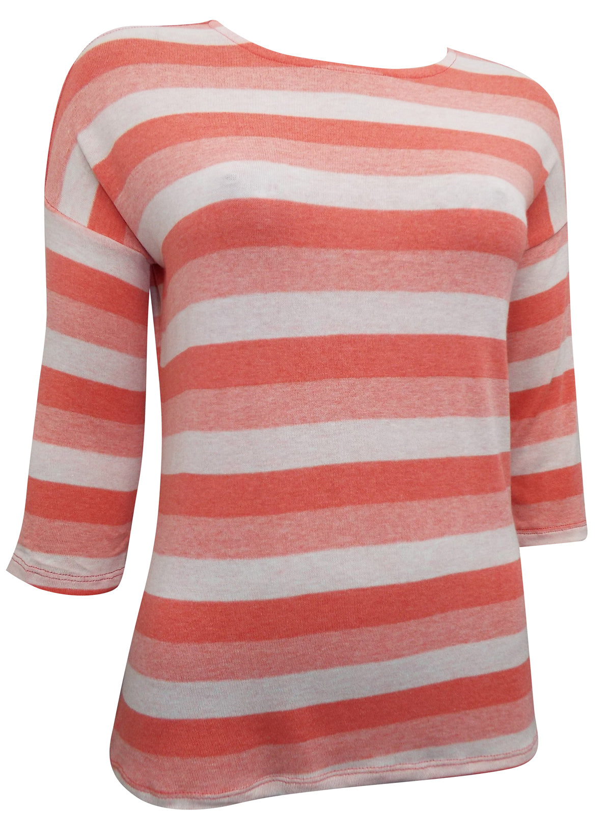 CORAL Striped Half Sleeve Tie Back Top Sizes 12-18