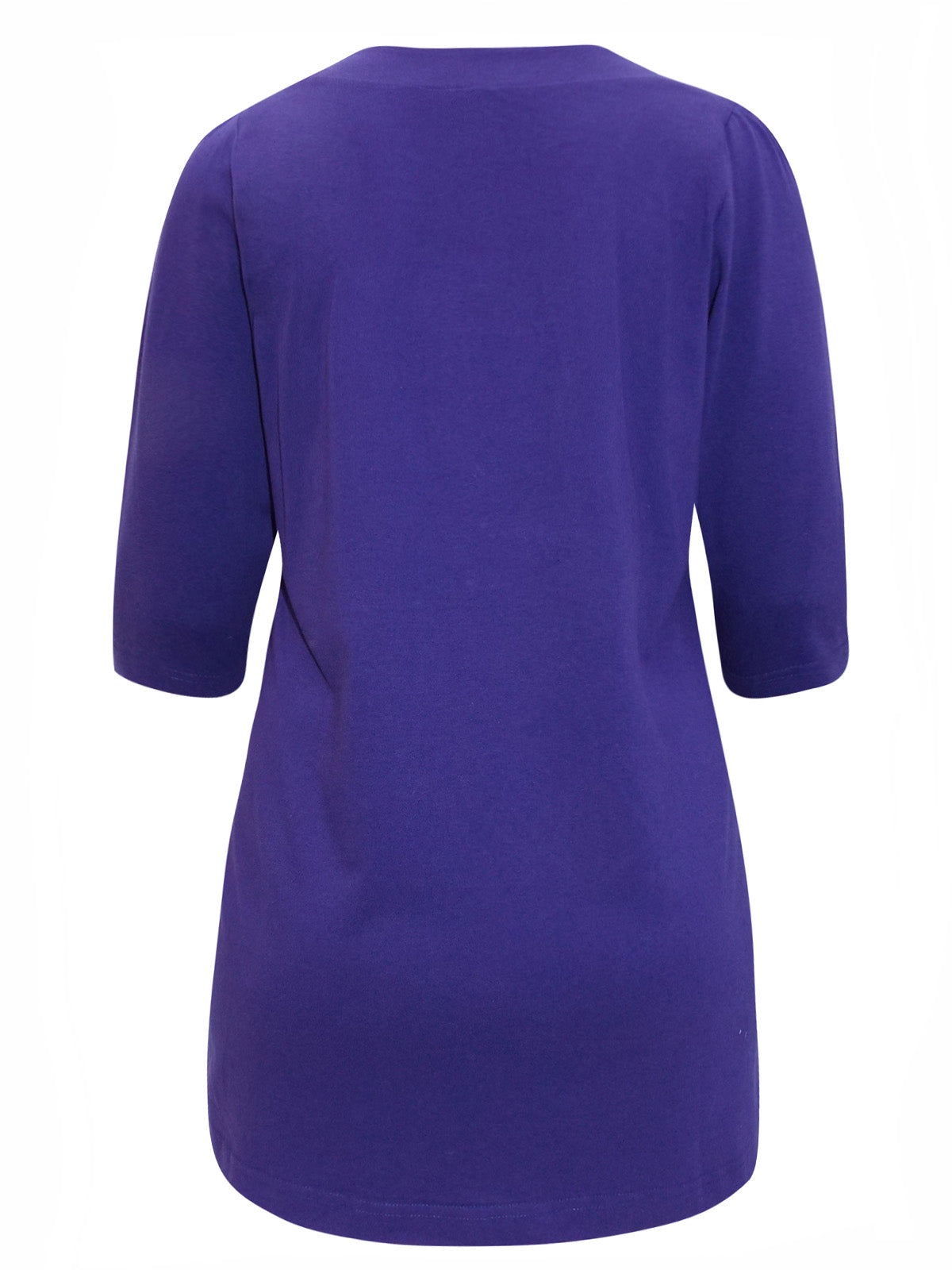 PURPLE Seamed Scoop Neck Top Sizes 16-32