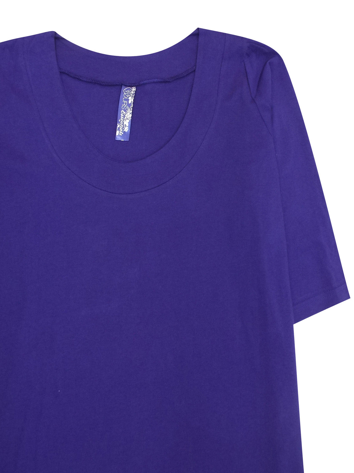 PURPLE Seamed Scoop Neck Top Sizes 16-32