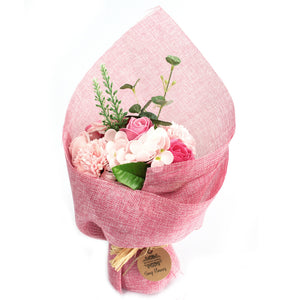 Soap Flower Bouquet - Pink